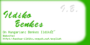 ildiko benkes business card